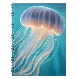Blauwe kwal | Schilderij van oceandier Notitieboek