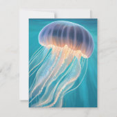 Blauwe kwal | Schilderijkaart Oceandier (Voorkant)