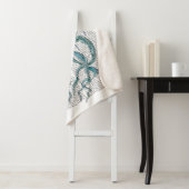 Blauwe kwal sherpa deken (In situ)