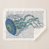 Blauwe kwal sherpa deken (Voorkant (horizontaal))