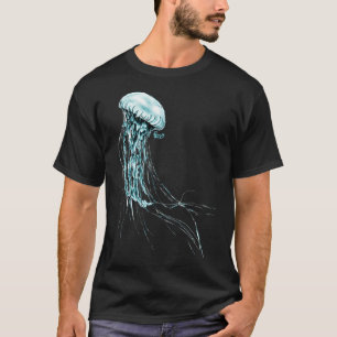Blauwe kwal t-shirt