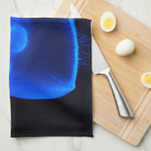 Blauwe kwal theedoek (Quarter Fold)