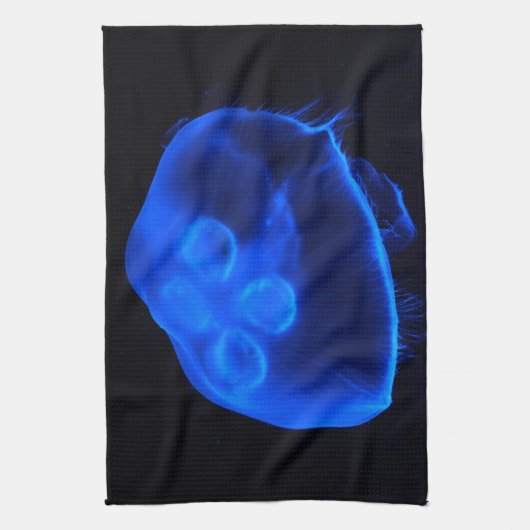 Blauwe kwal theedoek (Verticaal)