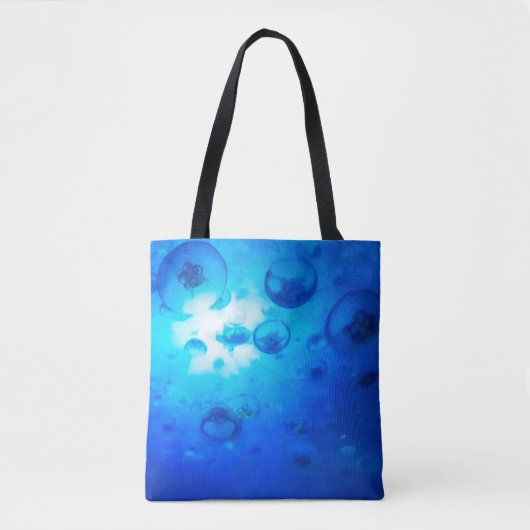 Blauwe kwal tote bag (Voorkant)