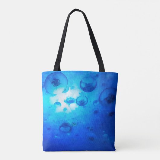 Blauwe kwal tote bag (Achterkant)