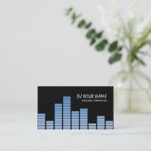 Blauwe kwalificator visitekaartje (Staand voorkant)