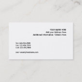 Blauwe kwalificator visitekaartje (Achterkant)