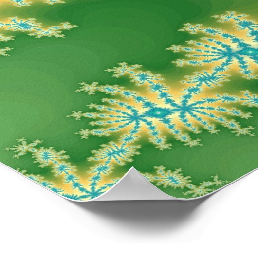 Blauwe kwallen (afdrukken) poster (Hoek)