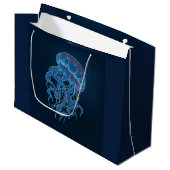 Blauwe Kwallen Cadeautas (Voorkant Gekanteld)