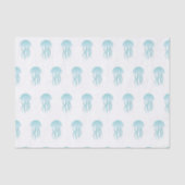 Blauwe kwallen - Weefselpapier Tissuepapier (Voorkant)