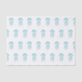 Blauwe kwallen - Weefselpapier Tissuepapier