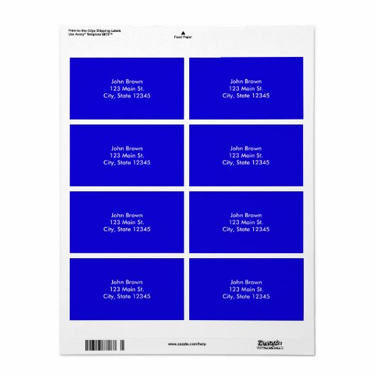 Blauwe labels (Full Sheet)