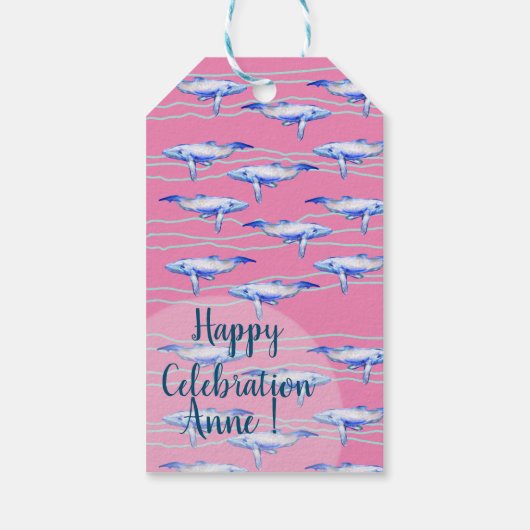 Blauwe Labels Cadeaulabel (Achterkant)