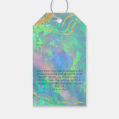 Blauwe Labels voor optische cadeaus | Labels voor Cadeaulabel (Achterkant)