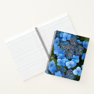Blauwe Lacecap Hortensia Bloemen Notebook Notitieboek