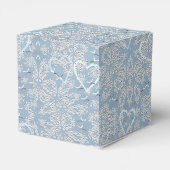 Blauwe Lacey Hearts You Cupcake Box Bedankdoosjes (Achterkant)