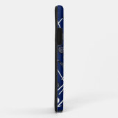 Blauwe lacrosse marineslijm Case-Mate iPhone case (Achterkant/rechts)