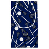 Blauwe lacrosse marineslijm klein cadeauzakje (Achterkant)