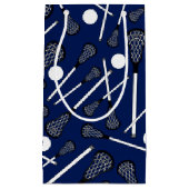 Blauwe lacrosse marineslijm klein cadeauzakje (Voorkant)