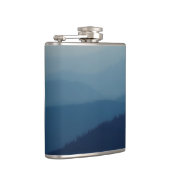 Blauwe lagen heupfles (Rechts)