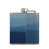 Blauwe lagen heupfles (Achterkant)