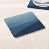 Blauwe lagen kartonnen onderzetters (Schuin)