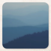 Blauwe lagen kartonnen onderzetters (Voorkant)