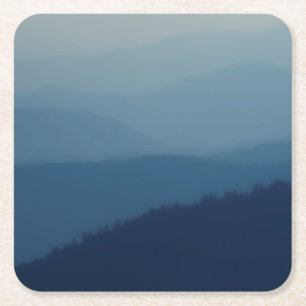 Blauwe lagen kartonnen onderzetters