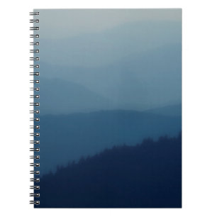 Blauwe lagen notitieboek