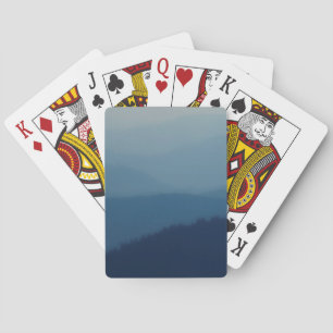 Blauwe lagen pokerkaarten