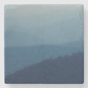 Blauwe lagen stenen onderzetter