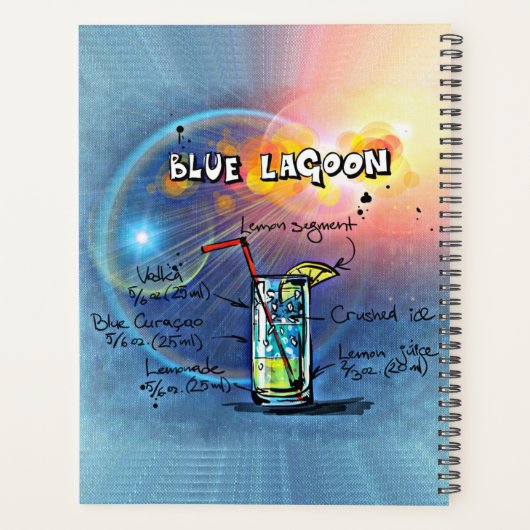 Blauwe lagune (#12 van de Reeksen van de Ontvanger Planner (Achterkant)