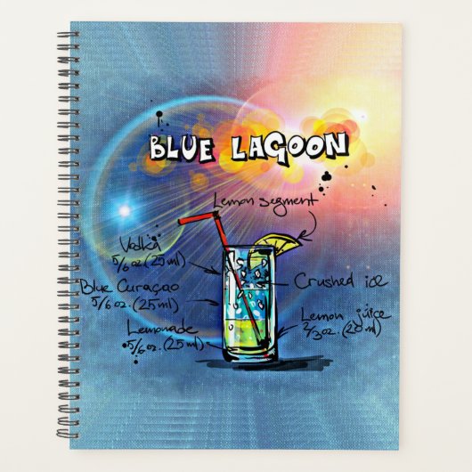 Blauwe lagune (#12 van de Reeksen van de Ontvanger Planner (Voorkant)