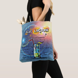 Blauwe lagune (#12 van de Reeksen van de Ontvanger Tote Bag