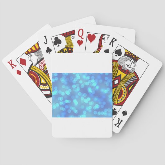 Blauwe lagune achtergrond pokerkaarten (Achterkant)