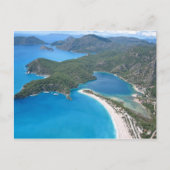 Blauwe lagune briefkaart (Voorkant)