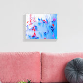 Blauwe lagune canvas afdruk (Insitu (Woonkamer))