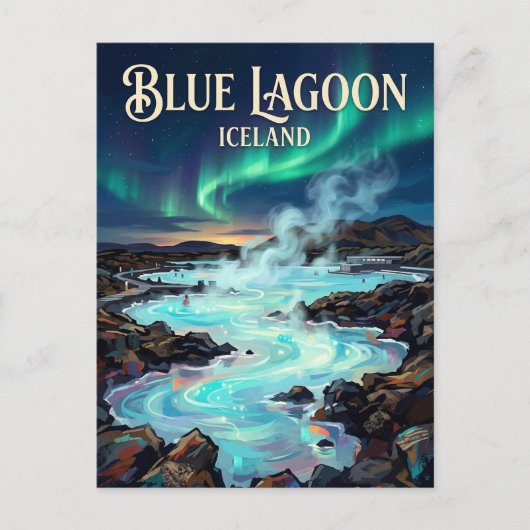 Blauwe Lagune IJsland Briefkaart (Voorkant)
