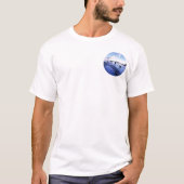 blauwe lagune , ijsland t-shirt (Voorkant)