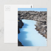 Blauwe lagune in IJsland Briefkaart (Voorkant / Achterkant)