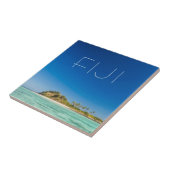 Blauwe Lagune Landschap, Fiji Tegeltje (Zijkant)