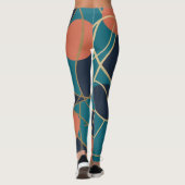 Blauwe lagune leggings (Achterkant)