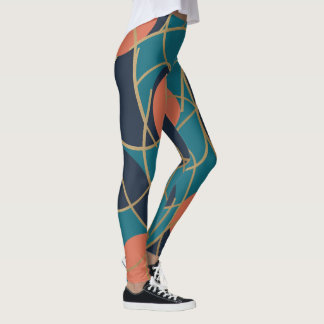 Blauwe lagune leggings