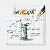 Blauwe lagune magneet (Voorkant)