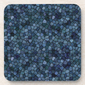 Blauwe lagune Midnight Bier Onderzetter (Voorkant)