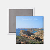 Blauwe Lagune op Comino eiland in Malta Magneet (Voorkant / Achterkant)