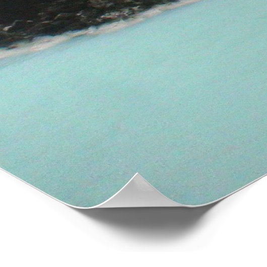 Blauwe lagune van IJsland Poster (Hoek)