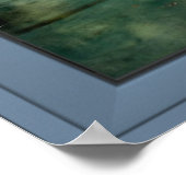 Blauwe lagune-vensterschaal - Verlichting Poster (Hoek)