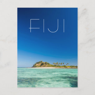 Blauwe Lagune Zeegezicht, Fiji Briefkaart