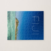 Blauwe Lagune Zeegezicht, Fiji Legpuzzel (Horizontaal)
